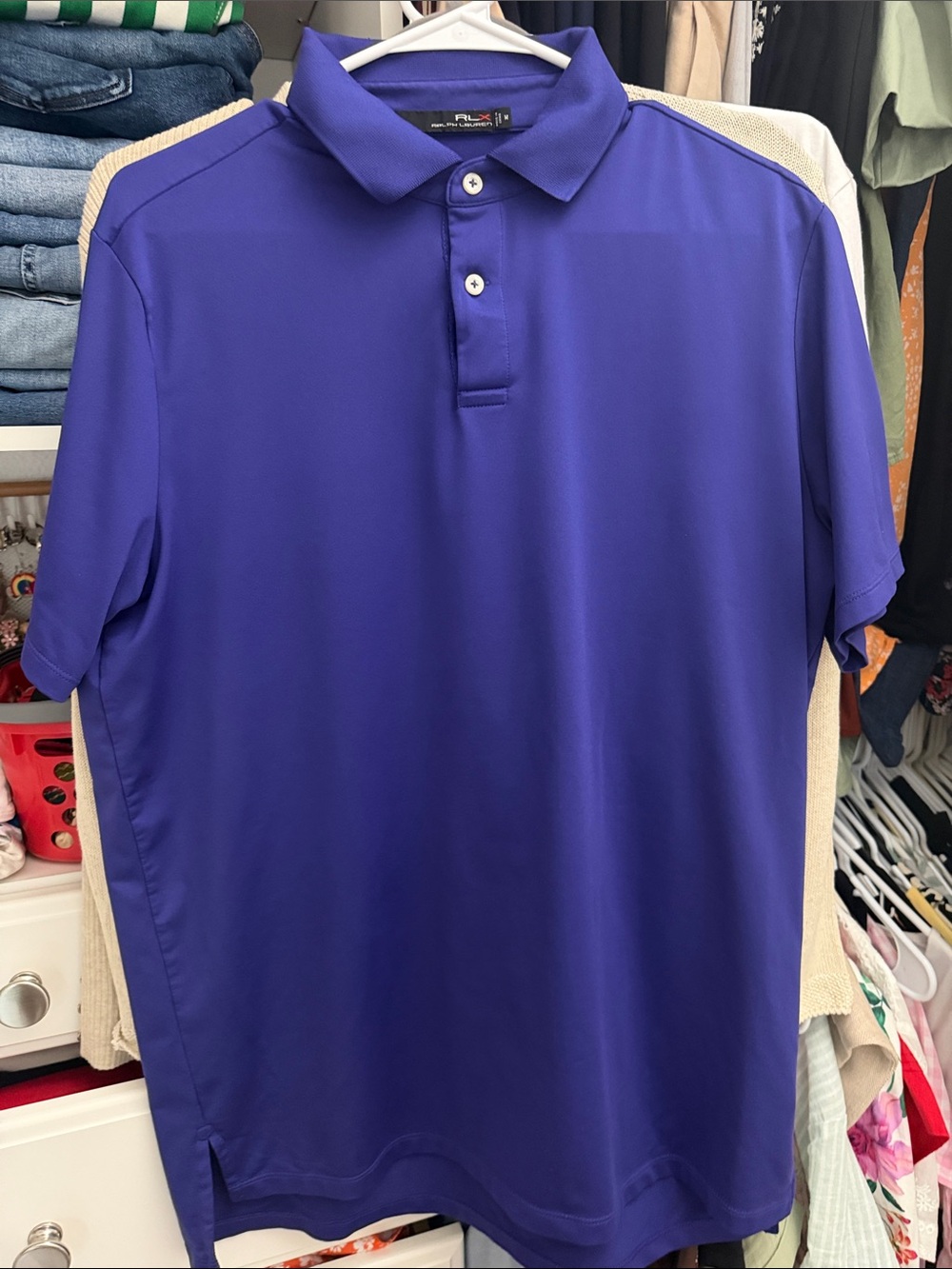 RLX Ralph Lauren Men's Royal Purple Performance Polo